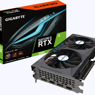 GIGABYTE 技嘉 GeForce RTX 3060 EAGLE 猎鹰 OC 显卡 12G