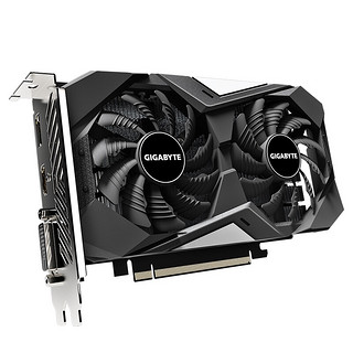 GIGABYTE 技嘉 GeForce GTX 1650 WINDFORCE OC D6 4G 2.0 显卡 4GB 黑色