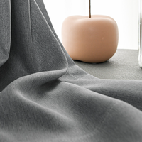 桑帕蒂 SUNPATHIE 莫兰迪系列 西米亚全遮光窗帘 深灰 挂钩式