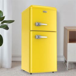 little duck 小鸭牌 怀旧美式小冰箱小型家用租房网红冷冻冷藏复古