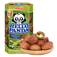 有券的上：meiji 明治 熊猫夹心饼干 抹茶夹心 50g