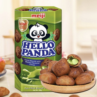 meiji 明治 熊猫夹心饼干 抹茶味 50g