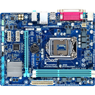 GIGABYTE 技嘉 H61M-DS2 M-ATX主板（Intel LGA 1155、H61）