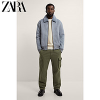 ZARA 06318402406 男士羊羔绒夹克外套