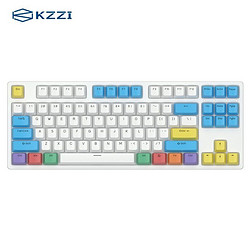 KZZI 珂芝 K87 三模机械键盘 87键 快银轴