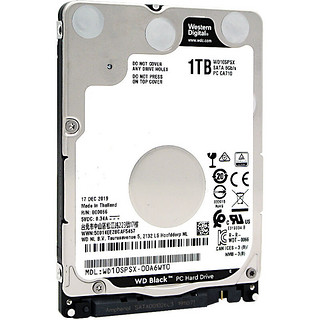 西部数据 黑盘系列 1TB 2.5英寸 笔记本硬盘 1TB (7200rpm) WD10SPSX