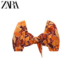 ZARA [折扣季] 女装 搭扣饰印花上衣 09878079330