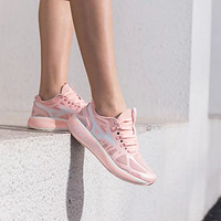 【潮流复古休闲】支撑防滑透气运动鞋跑步鞋 女运动休闲鞋女鞋 39 粉色/白色
