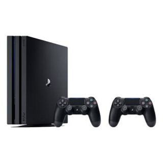 SONY 索尼 PlayStation 4 Pro+黑色双手柄 游戏机套装 1TB 黑色