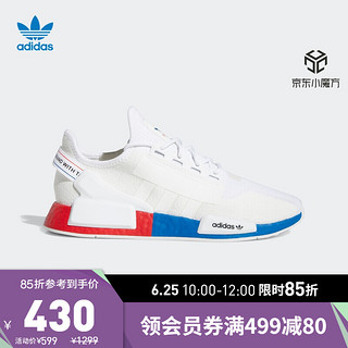 阿迪达斯官网 adidas 三叶草 NMD_R1.V2 男女经典运动鞋FX4148 白 42(260mm)