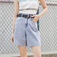 ONLY 121243058 女款高腰直筒牛仔短裤