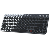 米物 MWXKT01 85键 双模无线薄膜键盘 黑色 无光