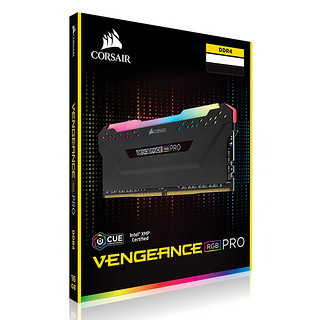 USCORSAIR 美商海盗船 复仇者RGB PRO系列 DDR4 3200MHz RGB 台式机内存 黑色 128GB 32GBx4 CMW128GX4M4E3200C16