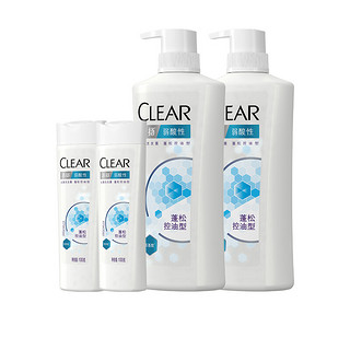 CLEAR 清扬 去屑洗发露 蓬松控油型 720g*2+100g*2