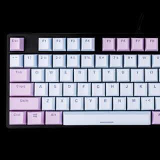 1STPLAYER 首席玩家 DK5.0 LITE 87键 有线机械键盘 浅紫蓝 高特青轴 RGB