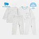 PLUS会员：Les enphants 丽婴房 儿童长袖长裤睡衣家居服套装 2套装