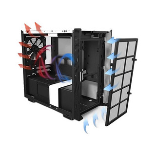 NZXT 恩杰 H210i MINI-ITX机箱 半侧透 黑色