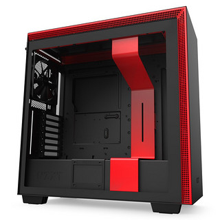 NZXT 恩杰 H710 ATX机箱 玻璃侧透 黑红色