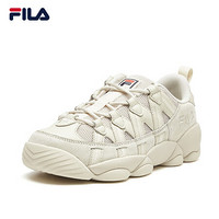 FILA FUSION 斐乐复古篮球鞋女夏季新款潮流低帮休闲运动鞋 米色-AG 40