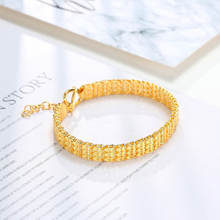 CHJ JEWELLERY 潮宏基 SCG30003001 甜觅足金手链 16cm 17.9g