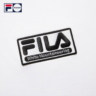 FILA FUSIONx WM白山联名男子短袖衫2021夏秋新款条纹拼接宽松T恤 标准白-WT（宽松版型，建议拍小一码） 170/92A/M