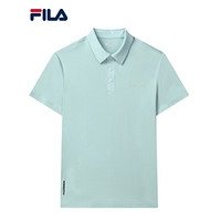 FILA 斐乐男士短袖POLO2021夏季新款短袖套头经典休闲POLO衫 膏灰绿-TQ 185/104A/XXL