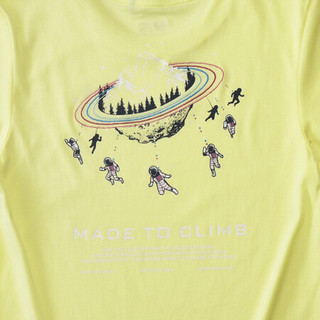 Kailas 凯乐石 户外运动  女款旅行文化T恤（太空乐园） KG207226 鲜柠黄 M