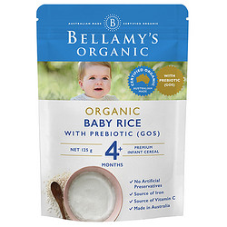 BELLAMY'S 贝拉米 宝宝有机米粉 澳版 1段 原味 125g