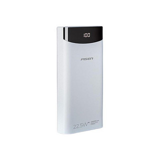 PISEN 品胜 d130 移动电源 苹果白 20000mAh Type-C Lighting 22.5W双向快充