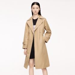MO&Co. 摩安珂 中性暗扣中长款风衣外套