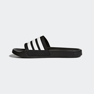 adidas NEO Adilette Shower 中性拖鞋 AQ1701 黑色/亮白 38