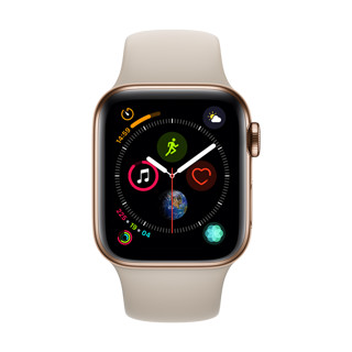 Apple 苹果 Watch Series 4 智能手表 40mm GPS+蜂窝网络 金色不锈钢表壳 岩石色运动型表带（GPS）