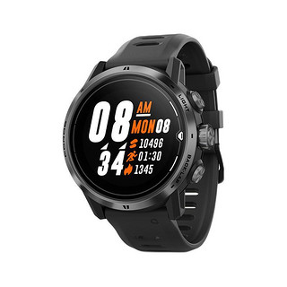 COROS 高驰 APEX Pro 智能手表 47mm 锖色钛合金 黑色硅胶表带（北斗、GPS、血氧）