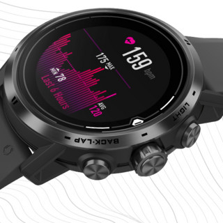 COROS 高驰 APEX Pro 智能手表 47mm 锖色钛合金 黑色硅胶表带（北斗、GPS、血氧）