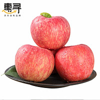 惠寻 山东烟台栖霞红富士苹果 75mm  2斤 4-6个