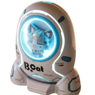 B.cat 太空舱 猫咪款 移动电源 蓝白色 10000mAh Type-C 18W双向快充
