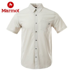 Marmot 土拨鼠 H42100 男士商务速干短袖衬衫