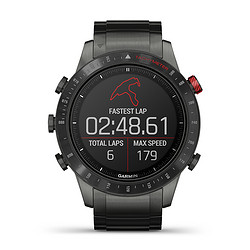 GARMIN 佳明 MARQ-Drive-赛车手 智能手表 46mm 黑色钛合金表盘 深灰色钛合金表带（GPS、血氧）