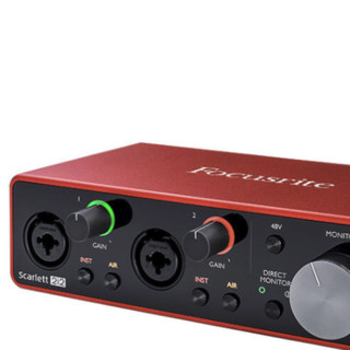 Focusrite 2i2 三代 专业USB外置声卡