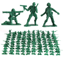 LINENG 砺能玩具 小兵人玩具模型 双色240只+地图