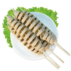 华田禾邦 烤面筋串原味800g 40g×20串 竹签面筋卷 速冻素食 烧烤食材