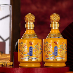 西凤酒西凤凤牌迎宾酒亚克力轻奢礼盒口感绵柔浓香型白酒银尊45度500