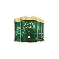 Aptamil 爱他美 ESSENSIS黑钻奇迹绿罐有机a2澳洲益生菌奶粉3段4罐