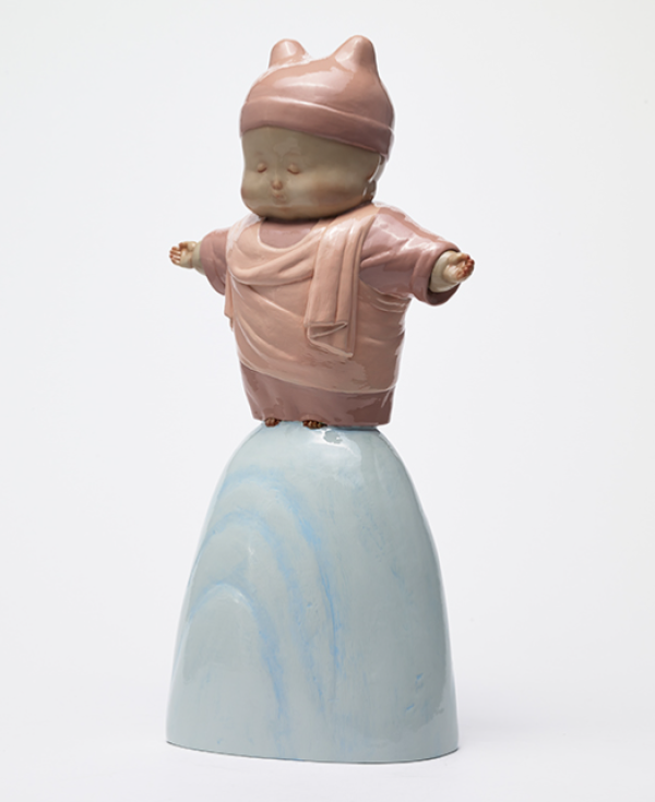 xq稀奇瞿广慈作品上帝保佑你4424x135cm玻璃钢手工上色人物雕塑摆件