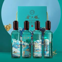 金六福铭藏9500ml4瓶箱50度浓香型白酒