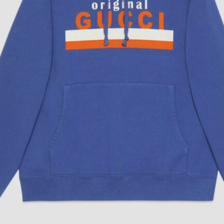 GUCCI 古驰 Original 男士连帽卫衣 626989 XJCOR 4370 蓝色 XL