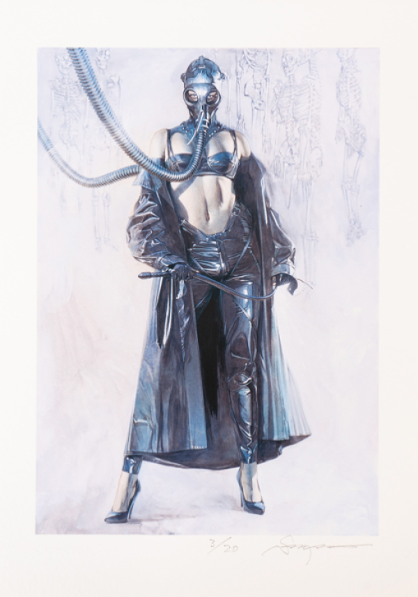 空山基生化女郎42x594cm潮流艺术限量版画