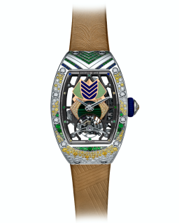 RICHARD MILLE 里查德米尔 RM 71-02 系列 腕表 RM 71-02 橄榄石表壳 棕色表带