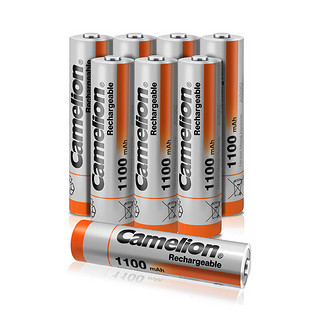 Camelion 飞狮 7号镍氢充电电池 1.2V 1100mAh 8粒装