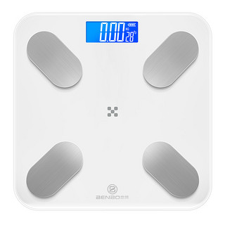 电子称体重秤家用精准耐用的充电款量人体智能测脂肪体脂小型称重（极夜黑、USB充电）